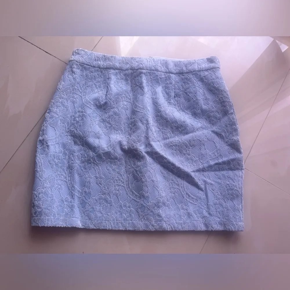 Baby blue lace mini skirt with a flattering y2kfashion #miniskirt Naked wardrobe - Image 11