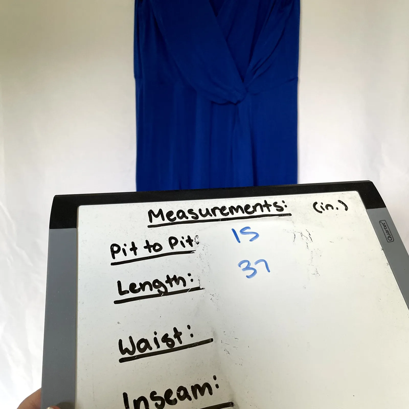 Soma soft royal blue dress deep v - Image 6