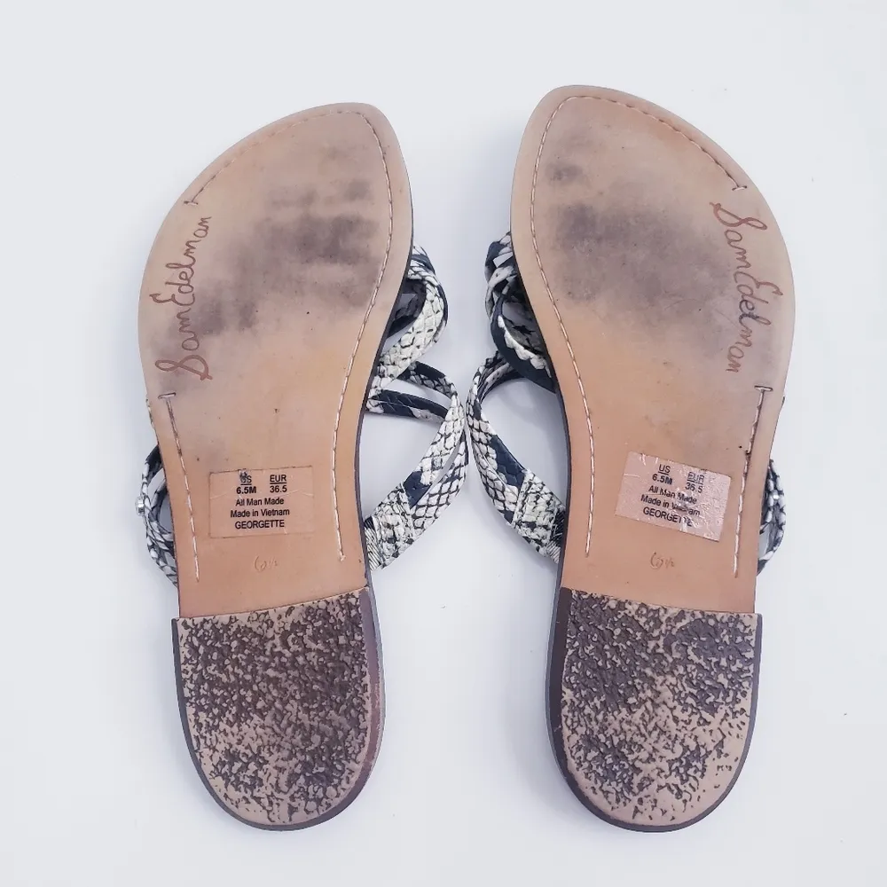 Sam Edelman Georgette Snake Strappy Sandals - Image 4