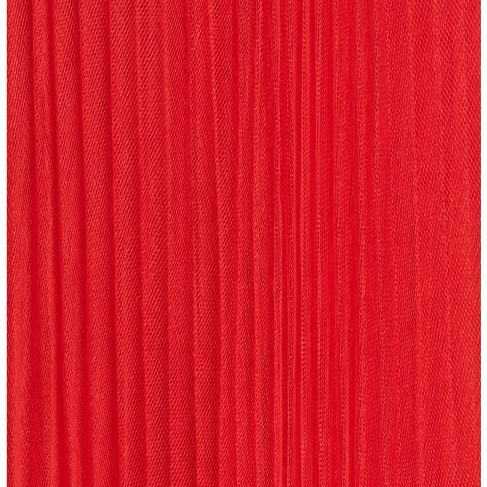 Fame & Partners Cherry Red Cutout Pleated Chiffon Gown Dakota Size 12‎ NEW - Image 7