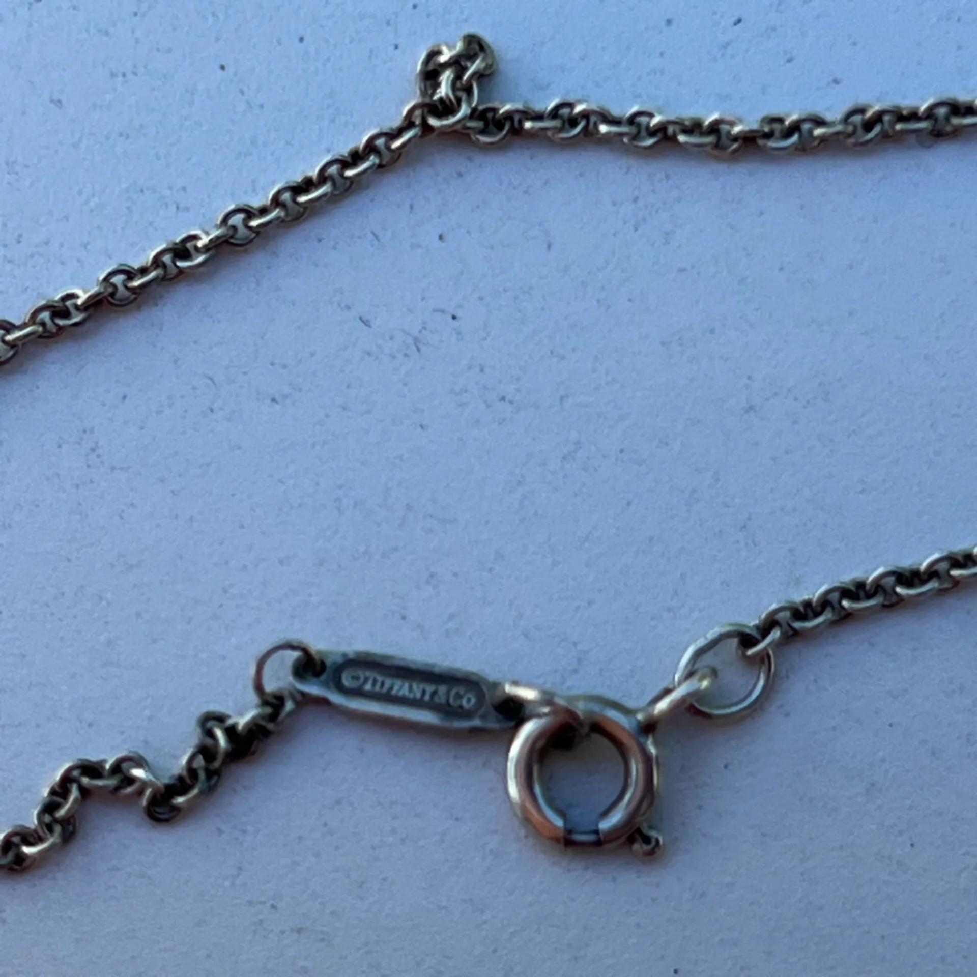 TIFFANY&Co. Tiffany Triple Heart Plate Necklace Silver 925 Women’s RARE - Image 12