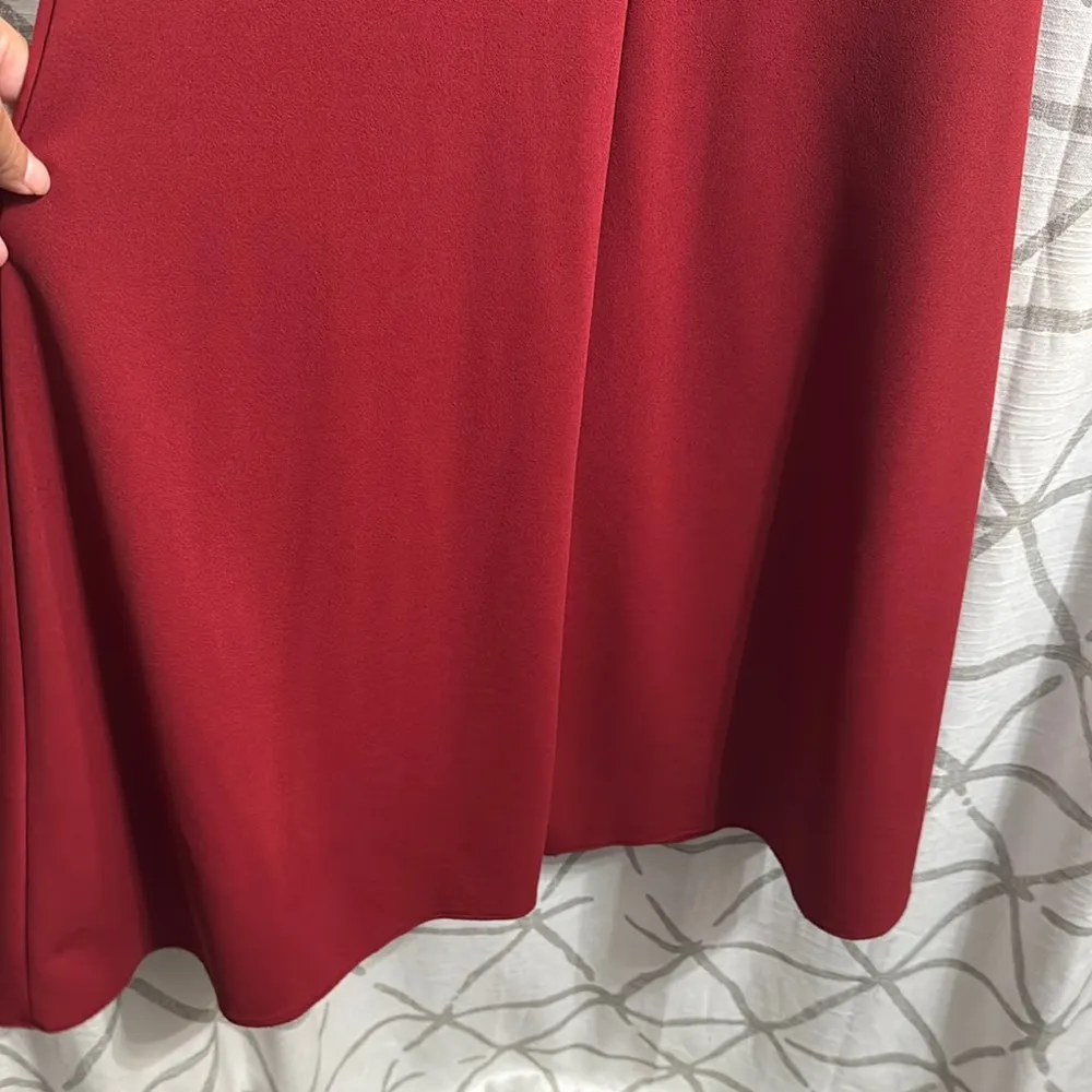 Windsor Red One Shoulder Sleeveless Gown - Image 6