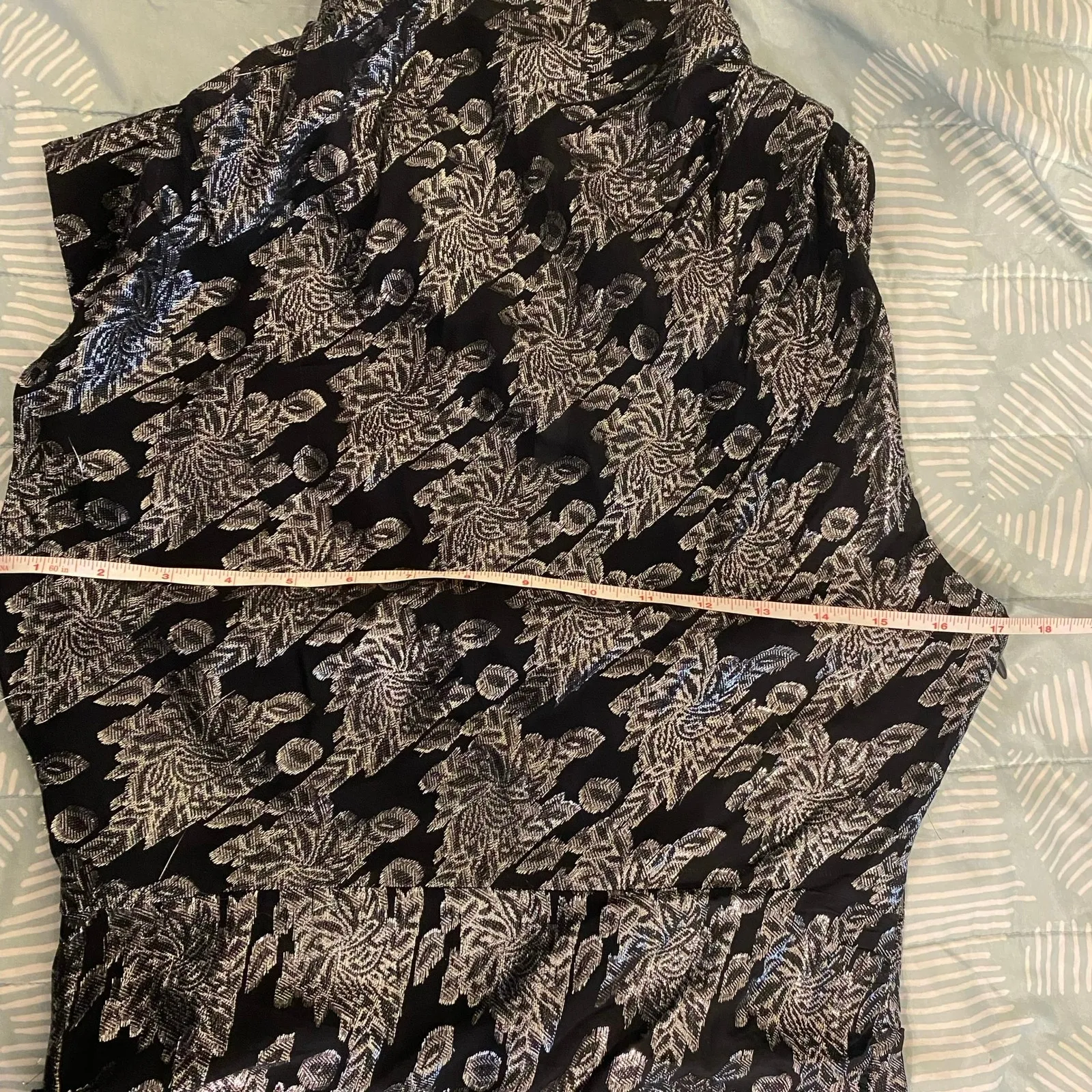 Joie Nori Black Sparkly Metallic Silver Mini Party Dress Size Small - Image 13