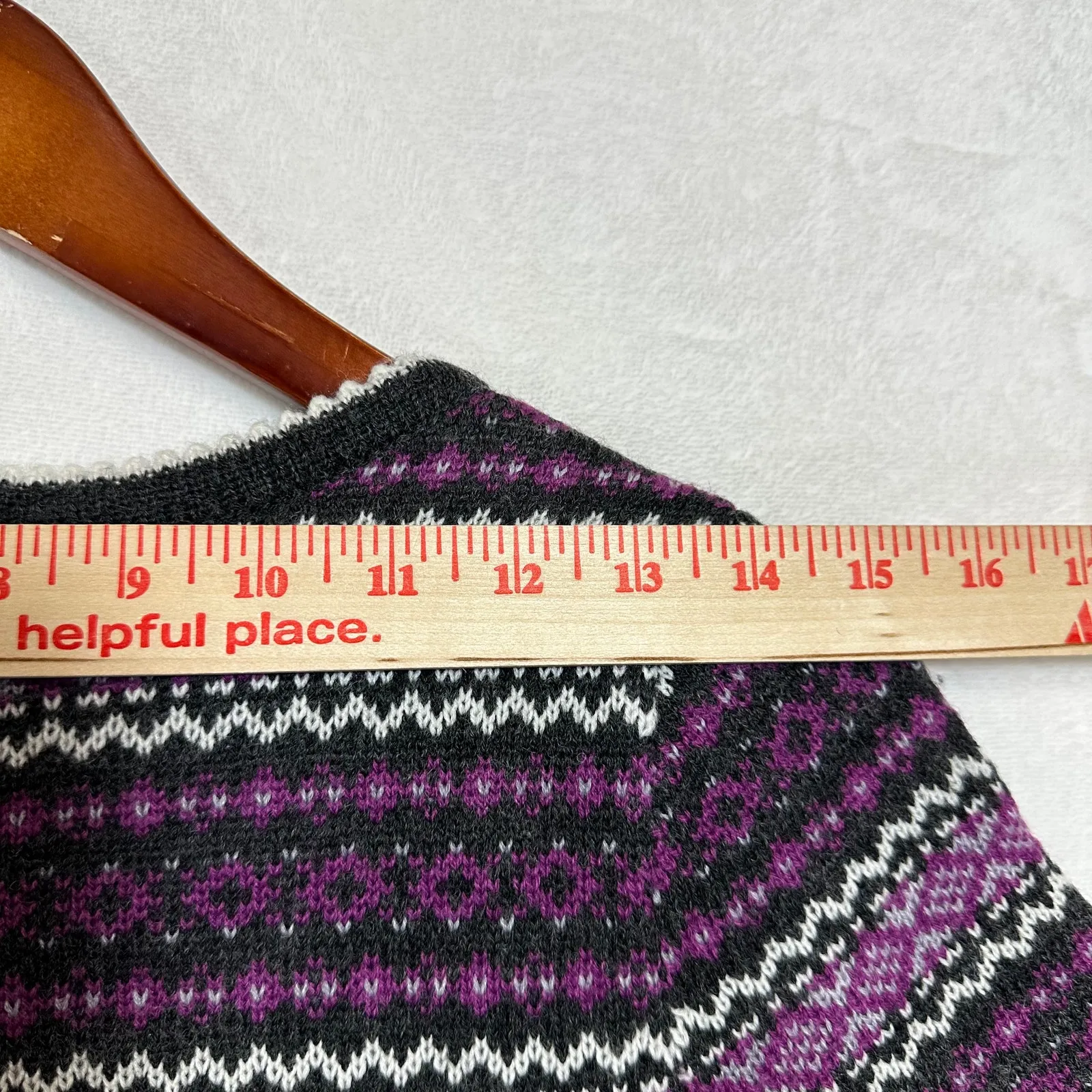 Belle Du Tour Small Wool Fair Isle Tied A - Image 8