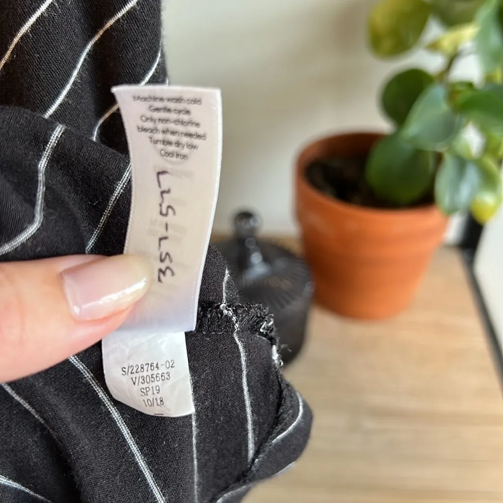 Athleta Santorini Striped Pinstripe Sleeveless Athletic Jersey Knit Dress, XS - Image 8