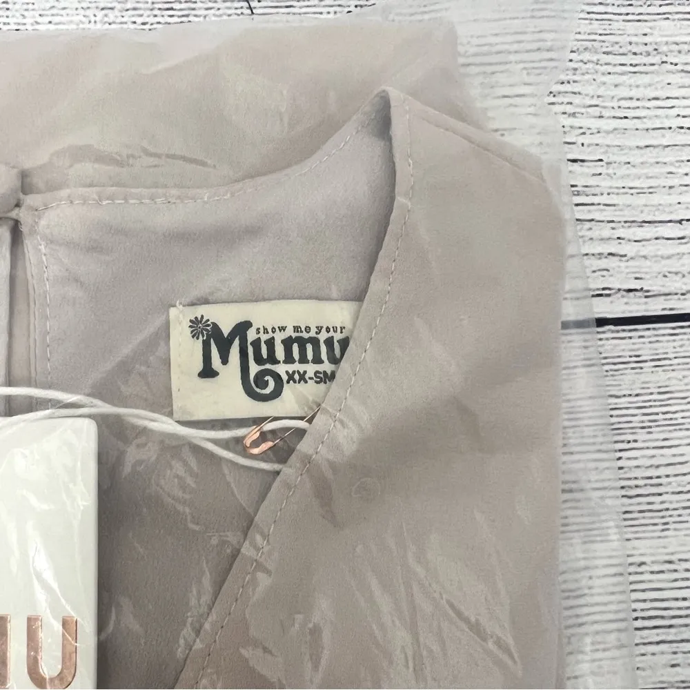 Show Me Your Mumu Lady Long Sleeve Wrap Dress Show Me The Ring Crisp Size XXS - Image 6