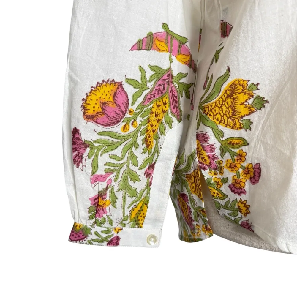 Alix of Bohemia Willa Fleur Tie Shirt Size XS - Image 4