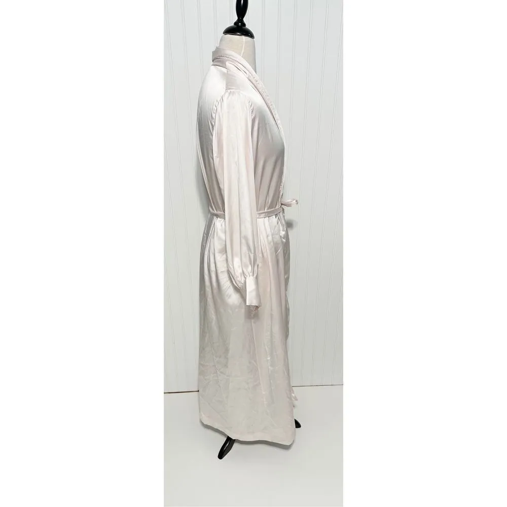 Bert Yelin For Iris Vintage Long Sleeve Collar Sleeping Robe Pink ILGWU Small - Image 3