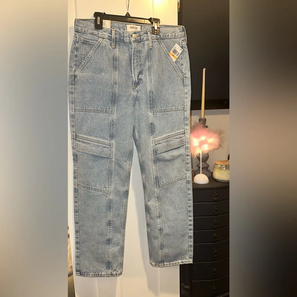 NWT AGOLDE COOPER CARGO IN COLOR RANK - Image 16