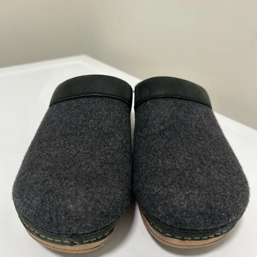 Dansko Bethann Wool Clog Mules Charcoal Gray Size 6.5 - 7 US 37 EU - Image 2