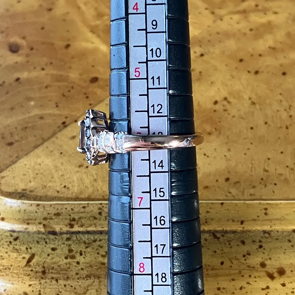 Color Changing Garnet Moissanite Sterling Silver Ring Size 6 Pink - Image 9