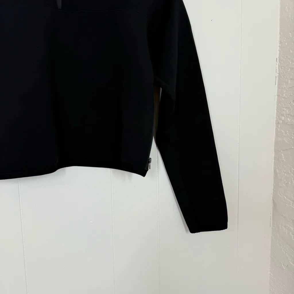 Echt Black Pima Cropped Half Zip - Image 5
