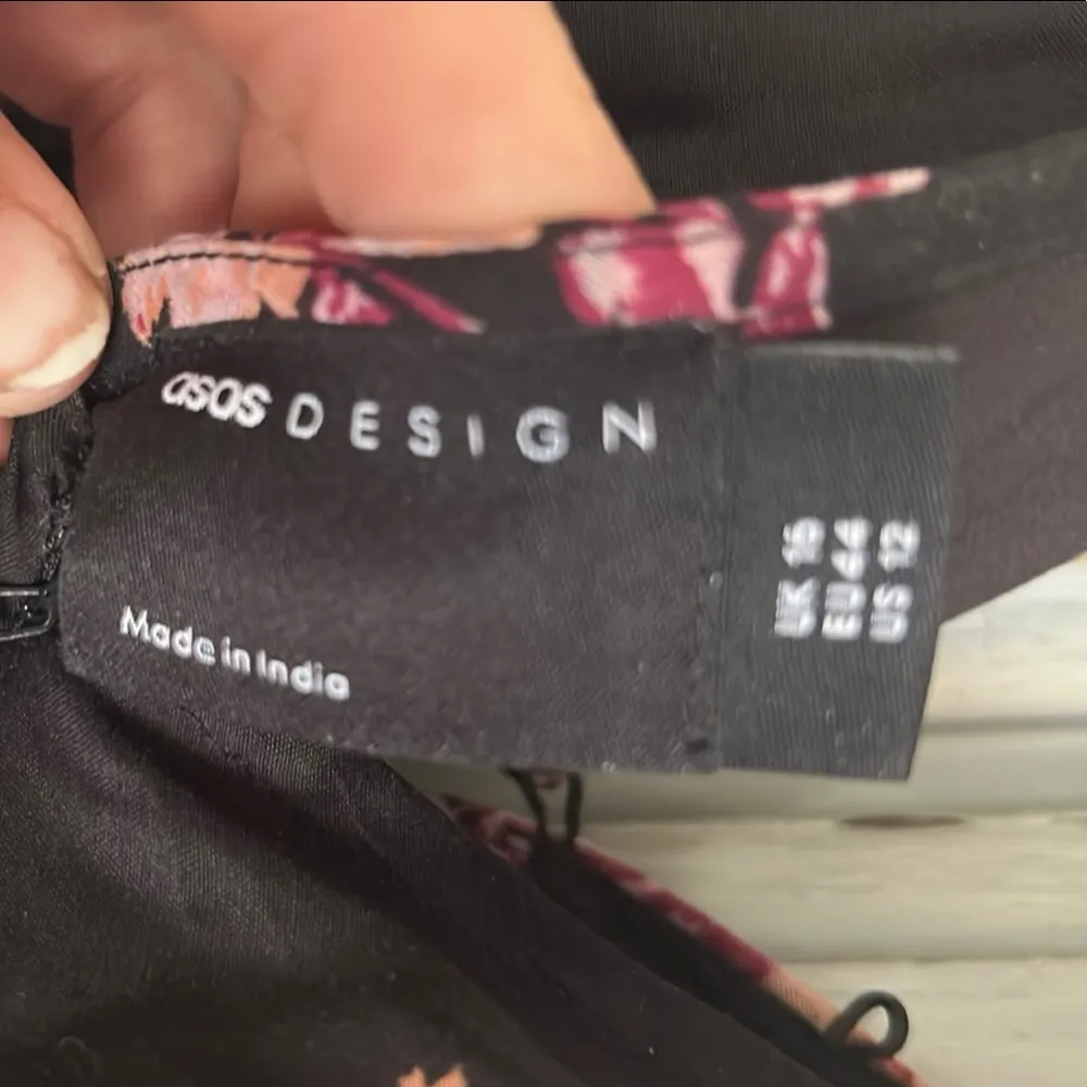 ASOS Floral Black and Pink Women's Dress 👗 - Image 3