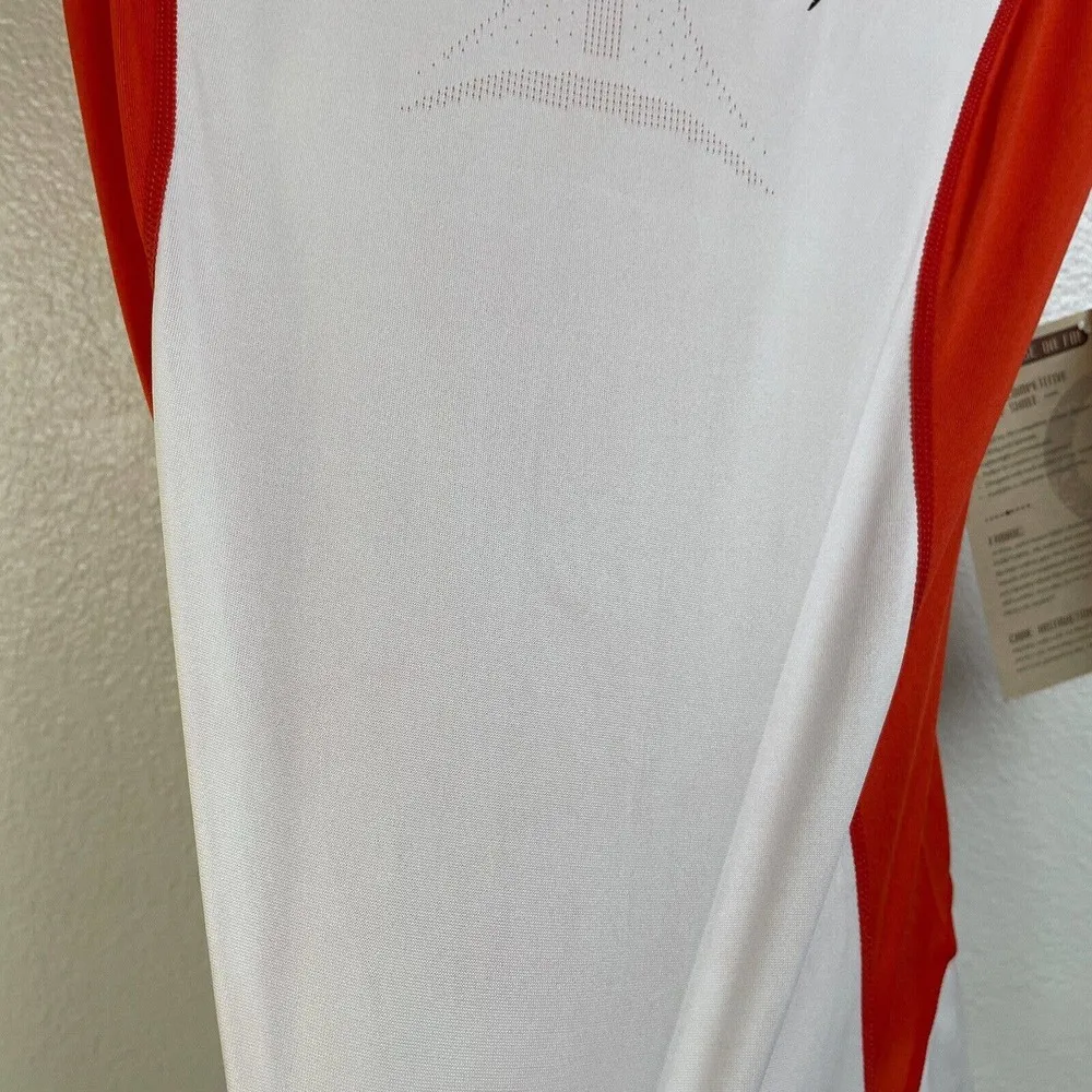 Prois Artemis Archery Shirt Small Womens Orange White Short Sleeve Pockets *Flaw - Image 14