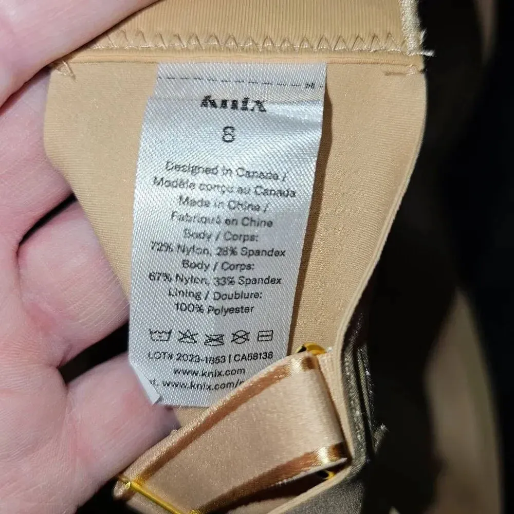 NWT Knix Womens Warm‎ Sand Wing Woman Bra 8 40D 42D Tan Size undefined - Image 3