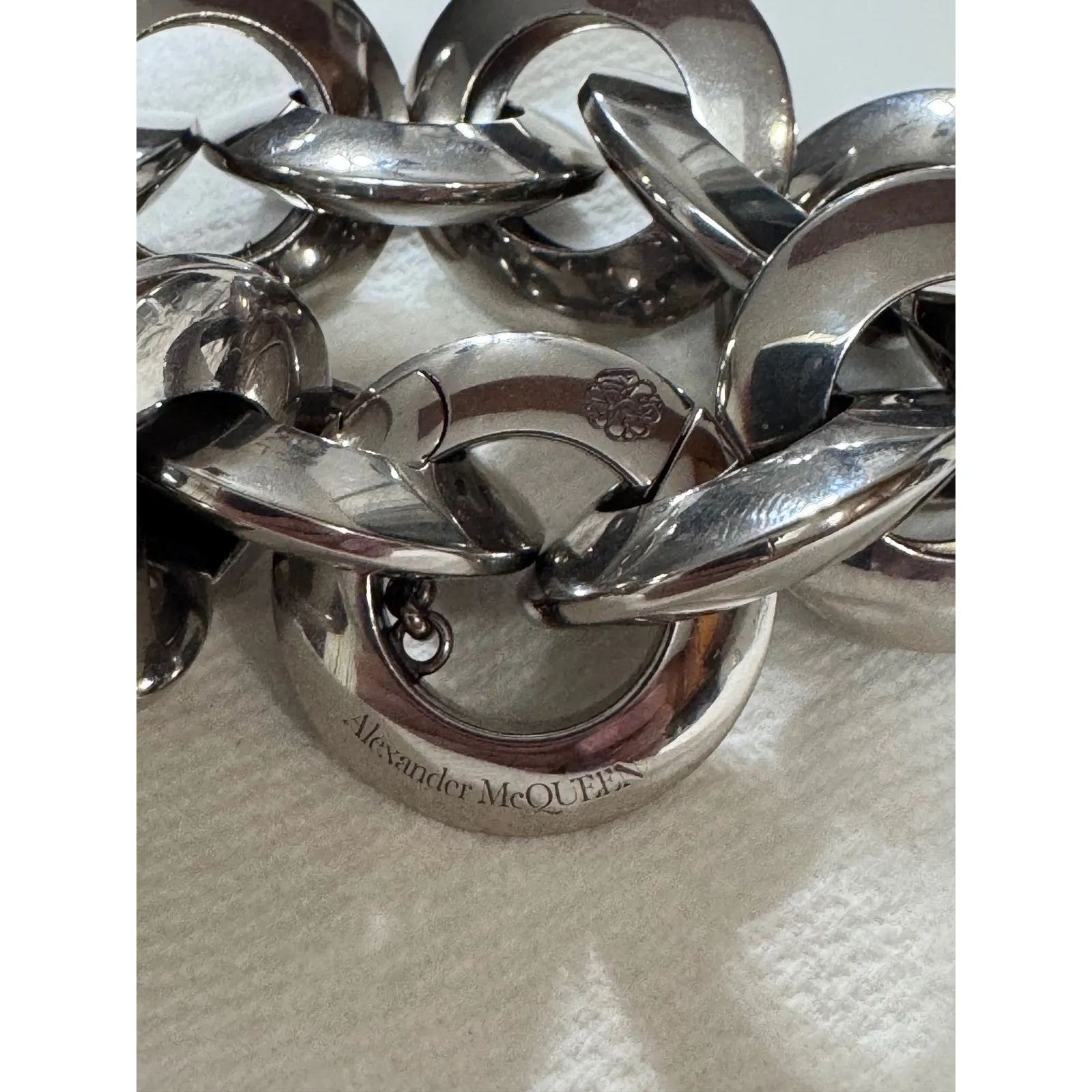 Alexander McQueen Silver Chunky Chain Link Bracelet Made in Italy‼️NO BOX‼️NWOT - Image 12