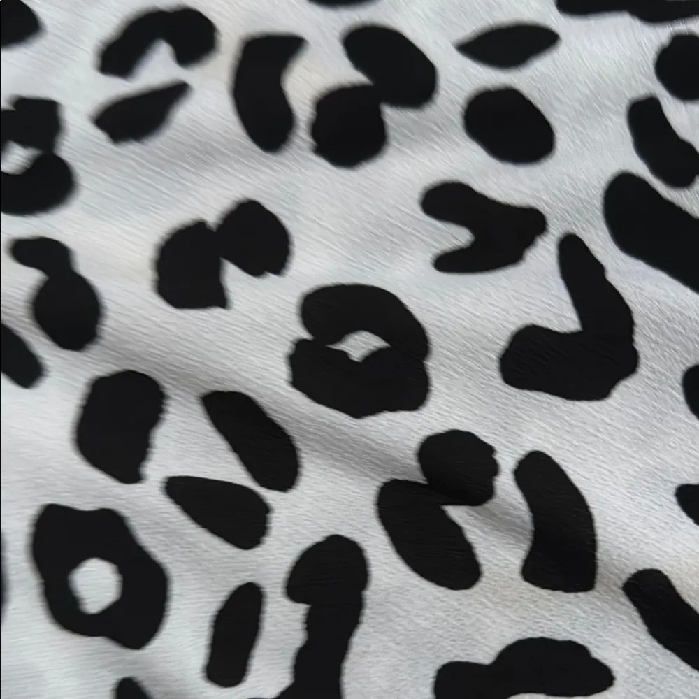 Leopard Print Women's Top - Black and Gray - Image 3