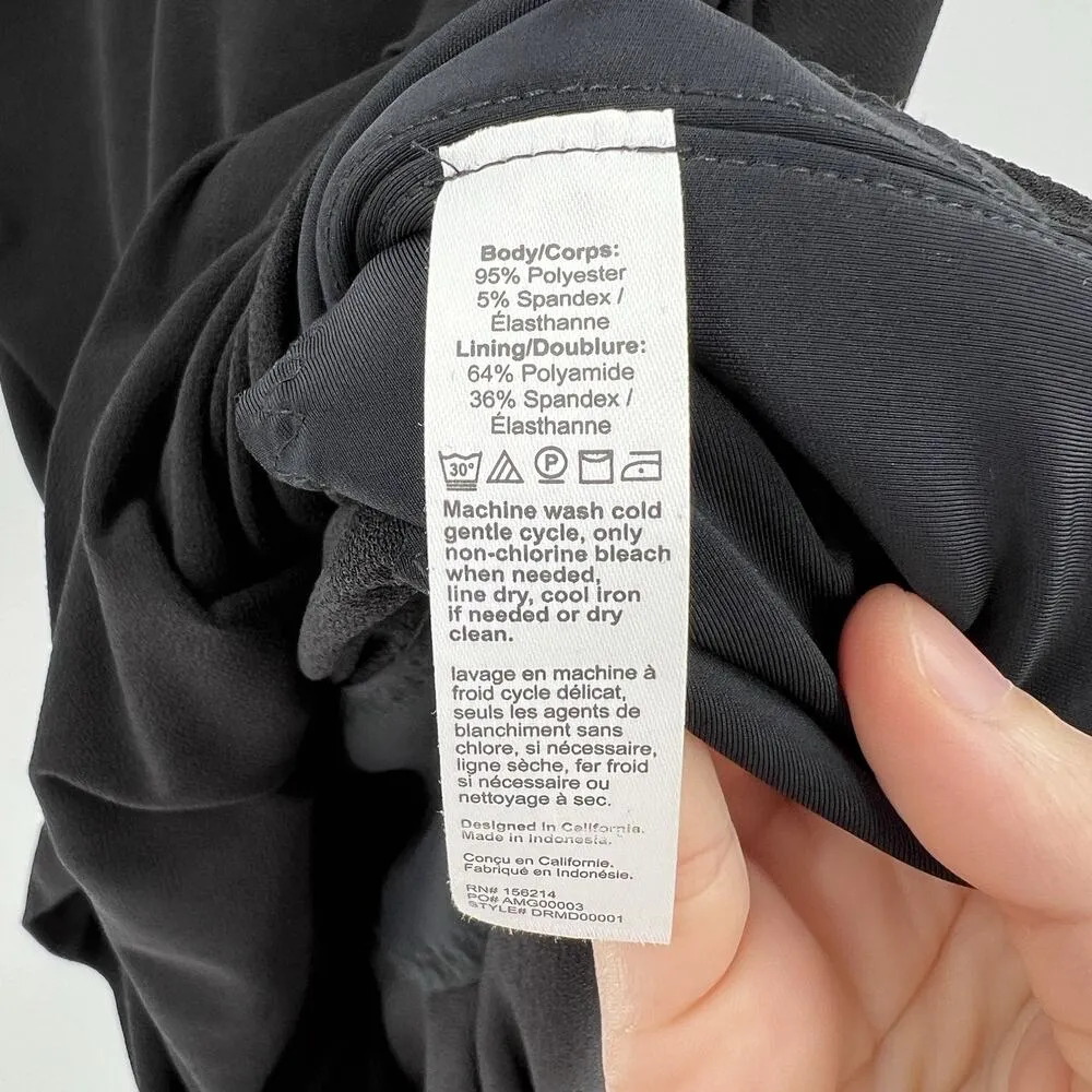 HoneyLove InnerPower Sleeveless Midi Shapewear Ruched Dress‎ Black Size XL NWT - Image 12