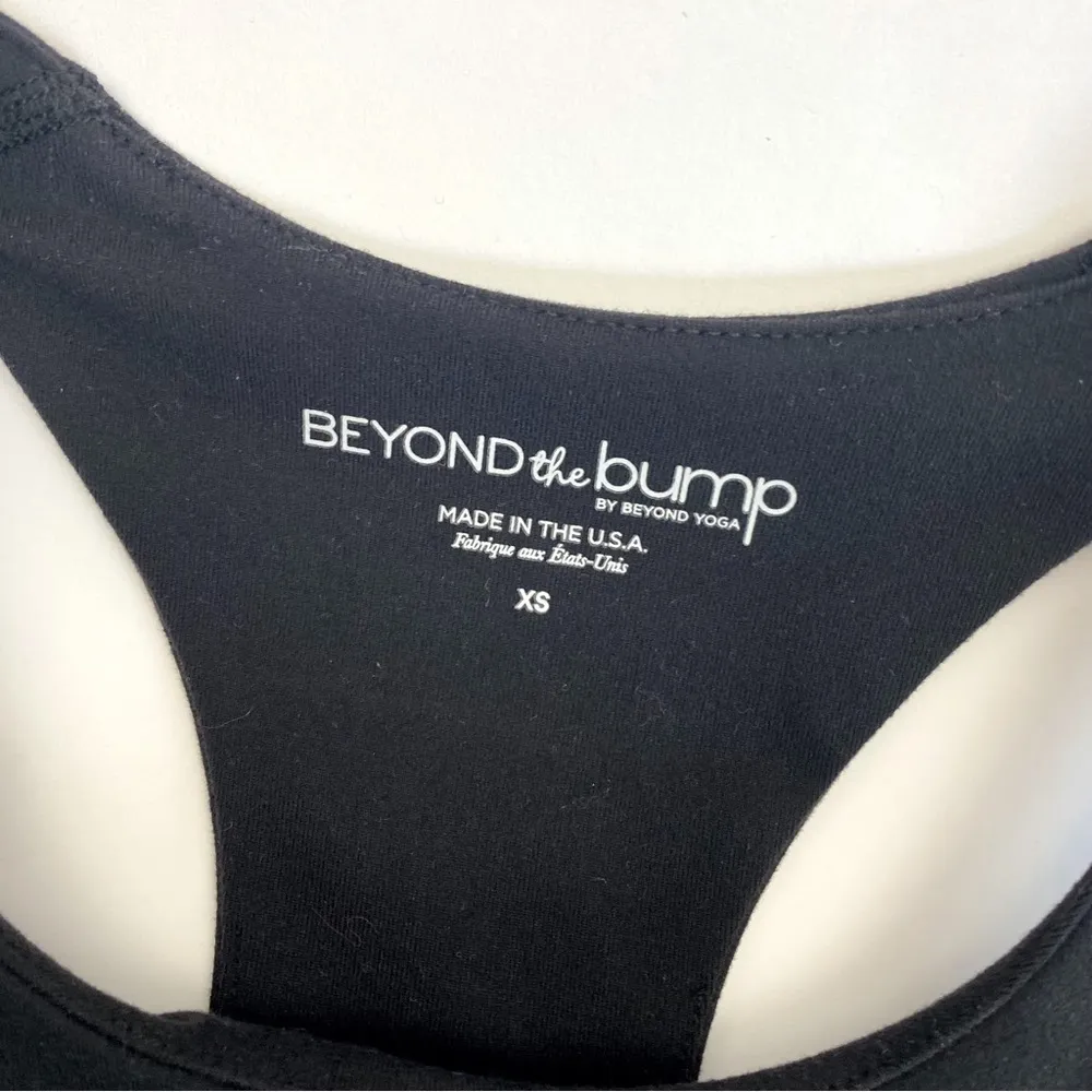 Beyond Yoga X Beyond The Bump Grow And Glow Racerback Maternity Tank Top Black - Image 9