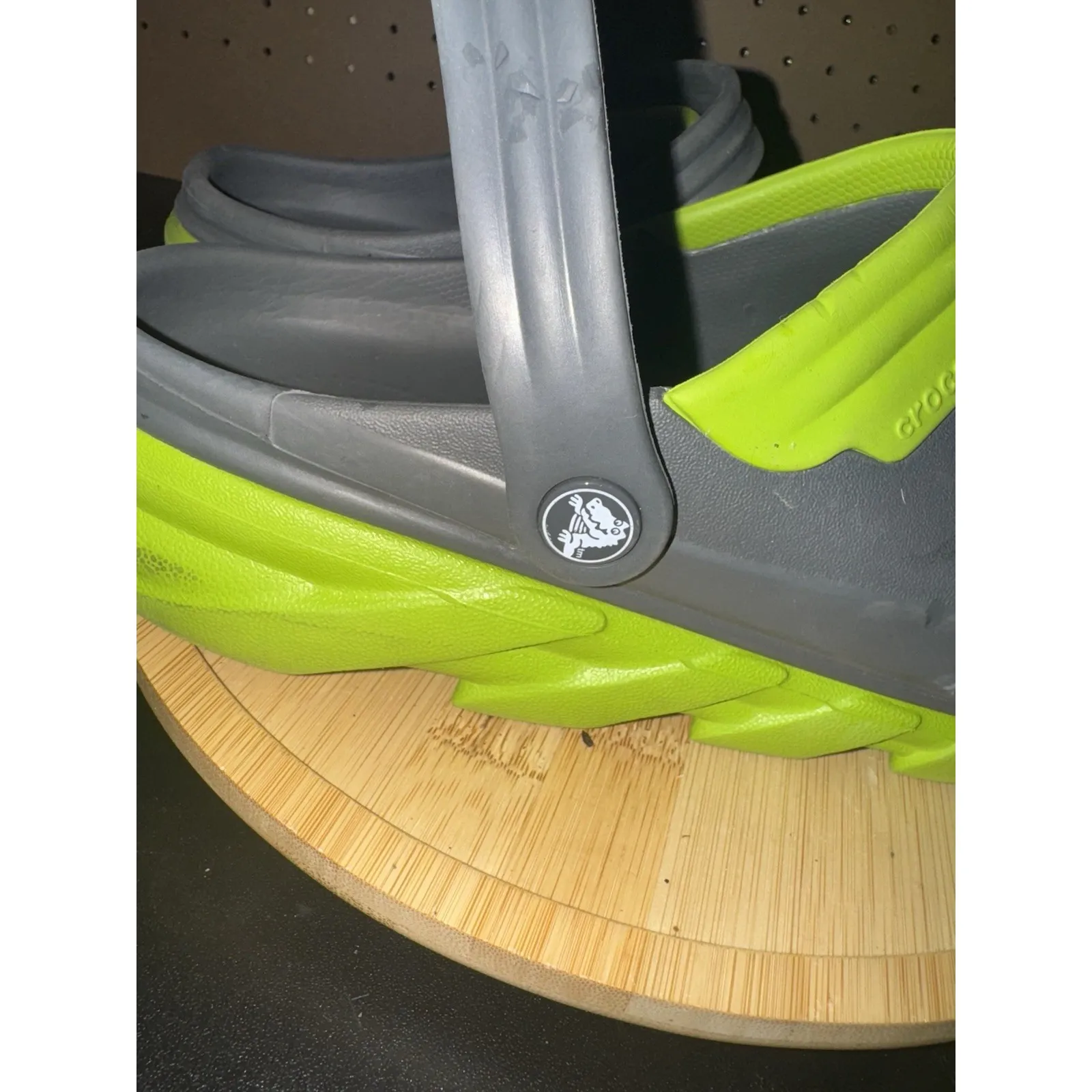 Crocs All Terrain Size 12 Men Gray‎ And Green EUC - Image 5