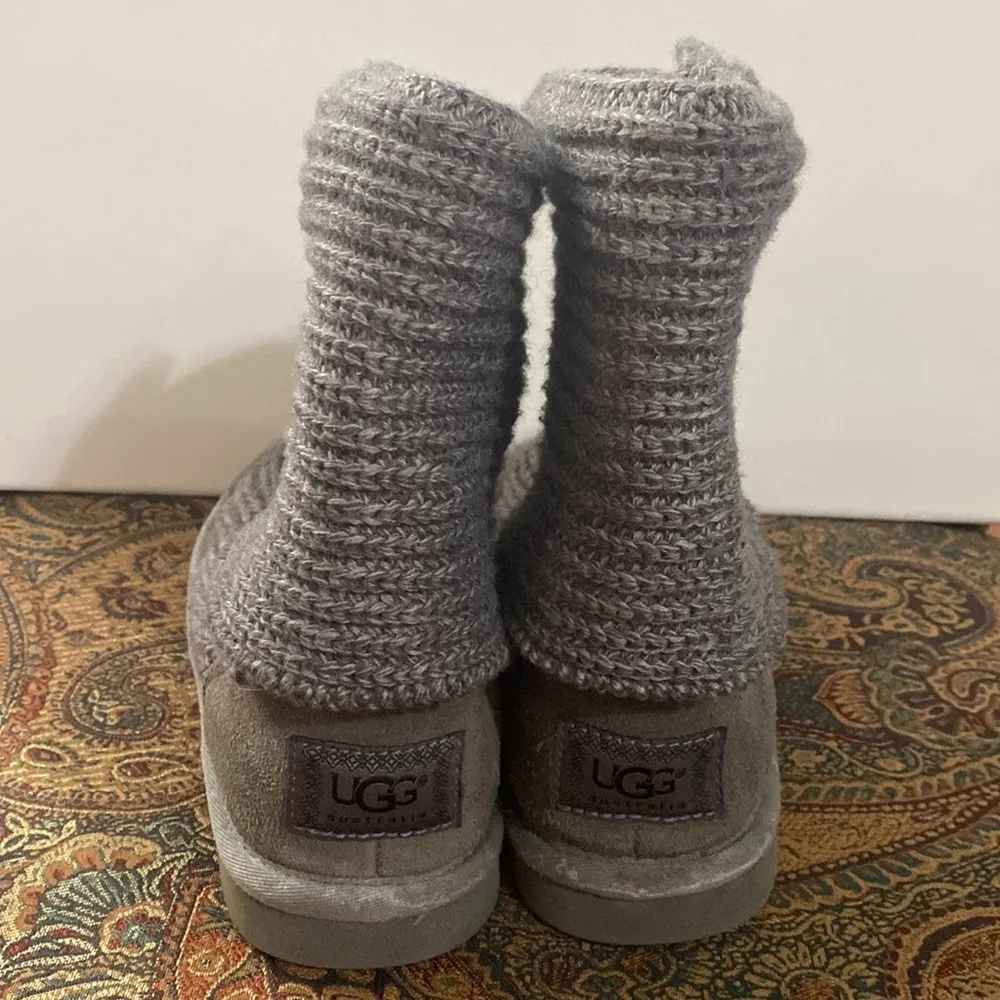 Ugg Australia Cardy II Knit boot in grey size 6 - Image 4