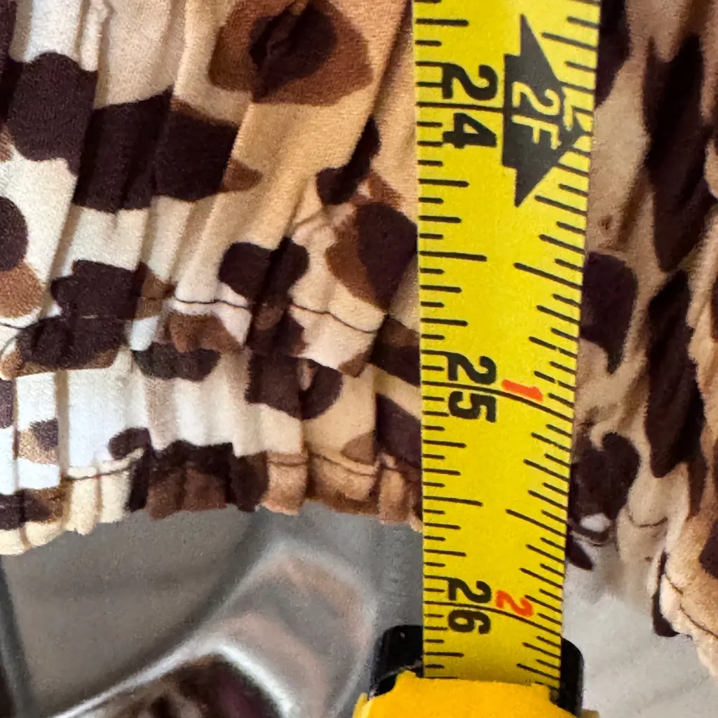 Laura Scott Leopard Print Women's button down Top size XL pleats 3/4 sleeves - Image 10
