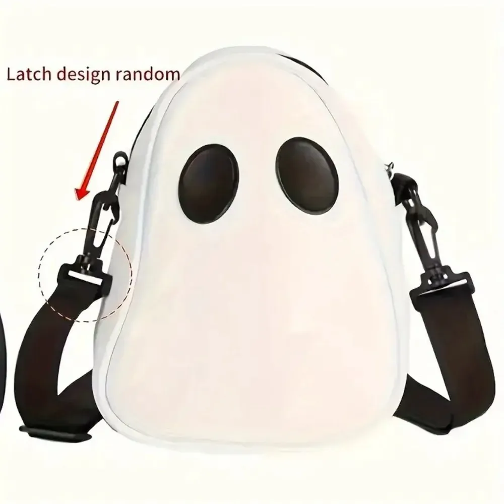 Novelty Crossbody Bag Shoulder Bag Halloween Ghost Purse Holiday Party White - Image 2
