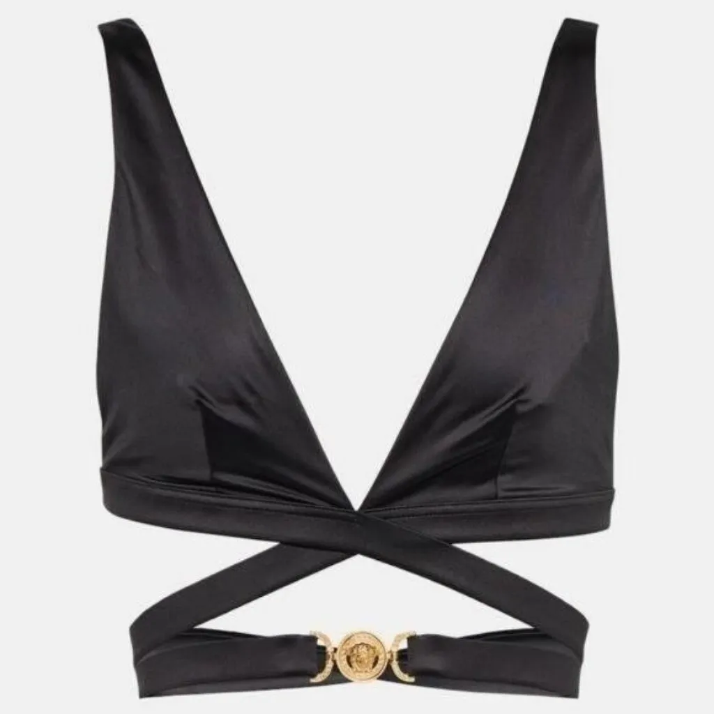 💯 Original New with Tags  VERSACE La Medusa bikini top - Image 9