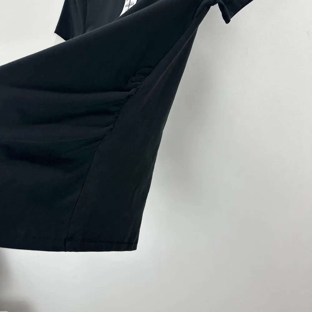 J.Crew Maternity Crewneck Tee Shirt Stretch Cotton Black Basics Casual XXS NWT - Image 8