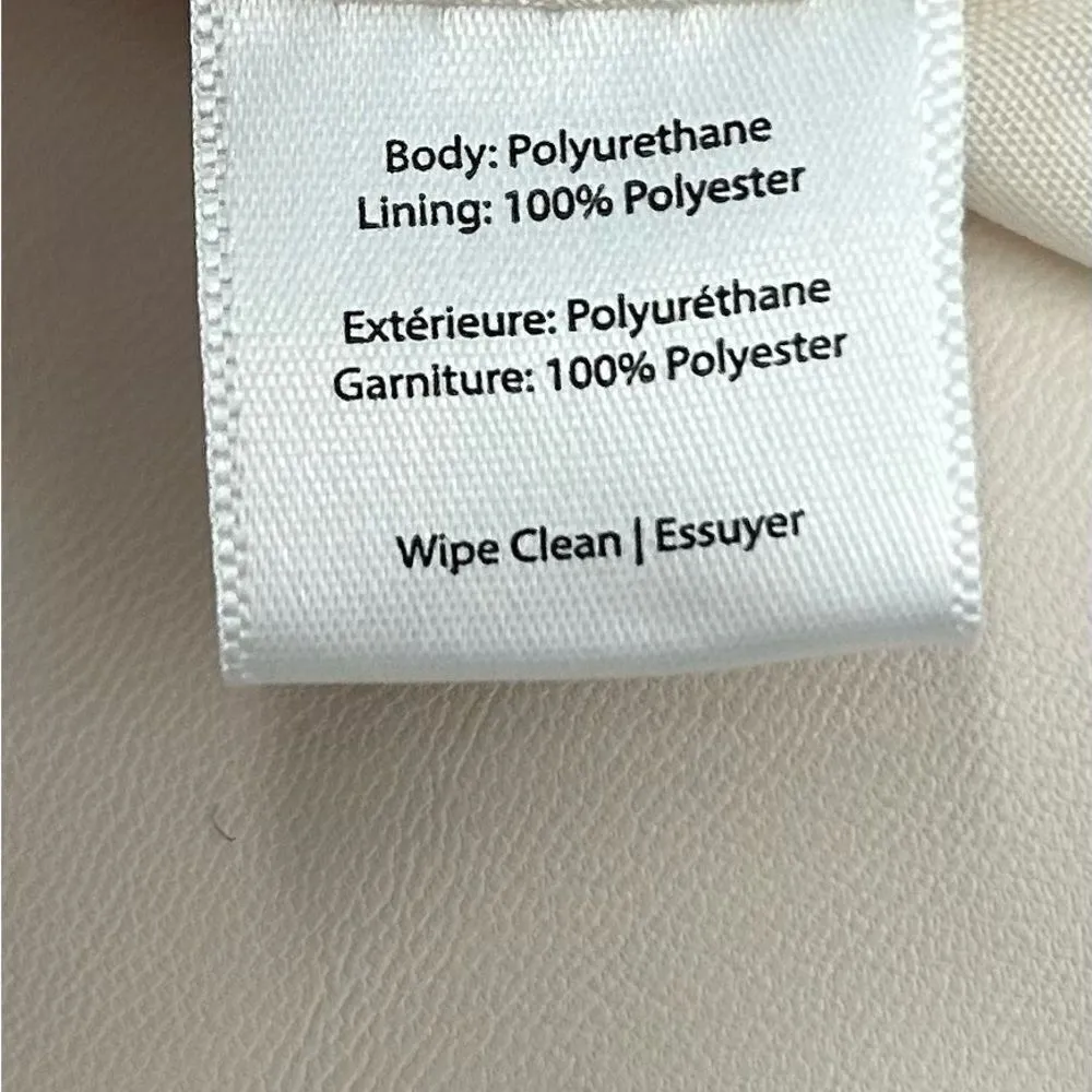 MELIE BIANCO Alexandra Top Knot Mini Handbag Cream Vegan Leather New with Tags - Image 7