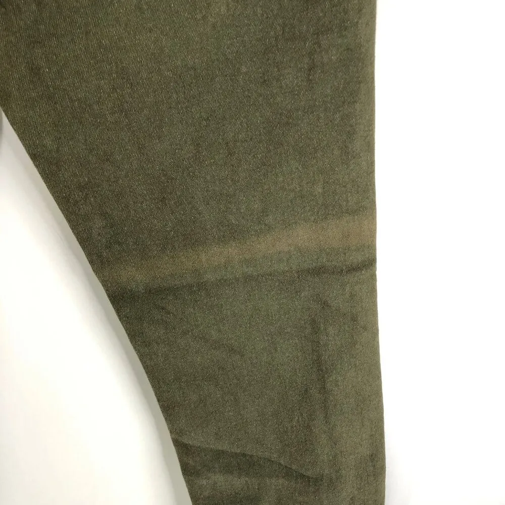 Kill City Womens Hi Wire High Skinny Jeans Olive Green Punk Rock Goth 29 - Image 3