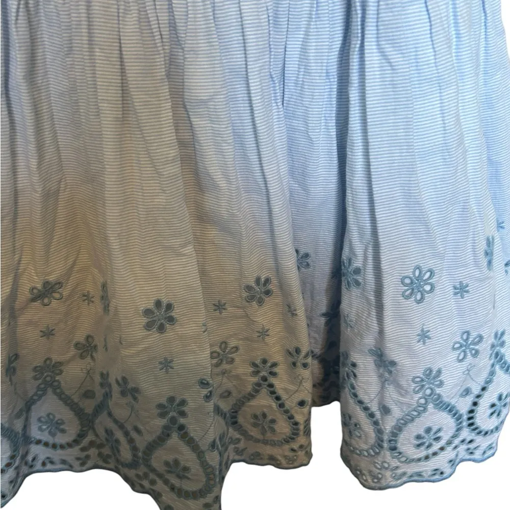 Draper James blue and white Eyelet
Embroidered Dress size 6 - Image 2