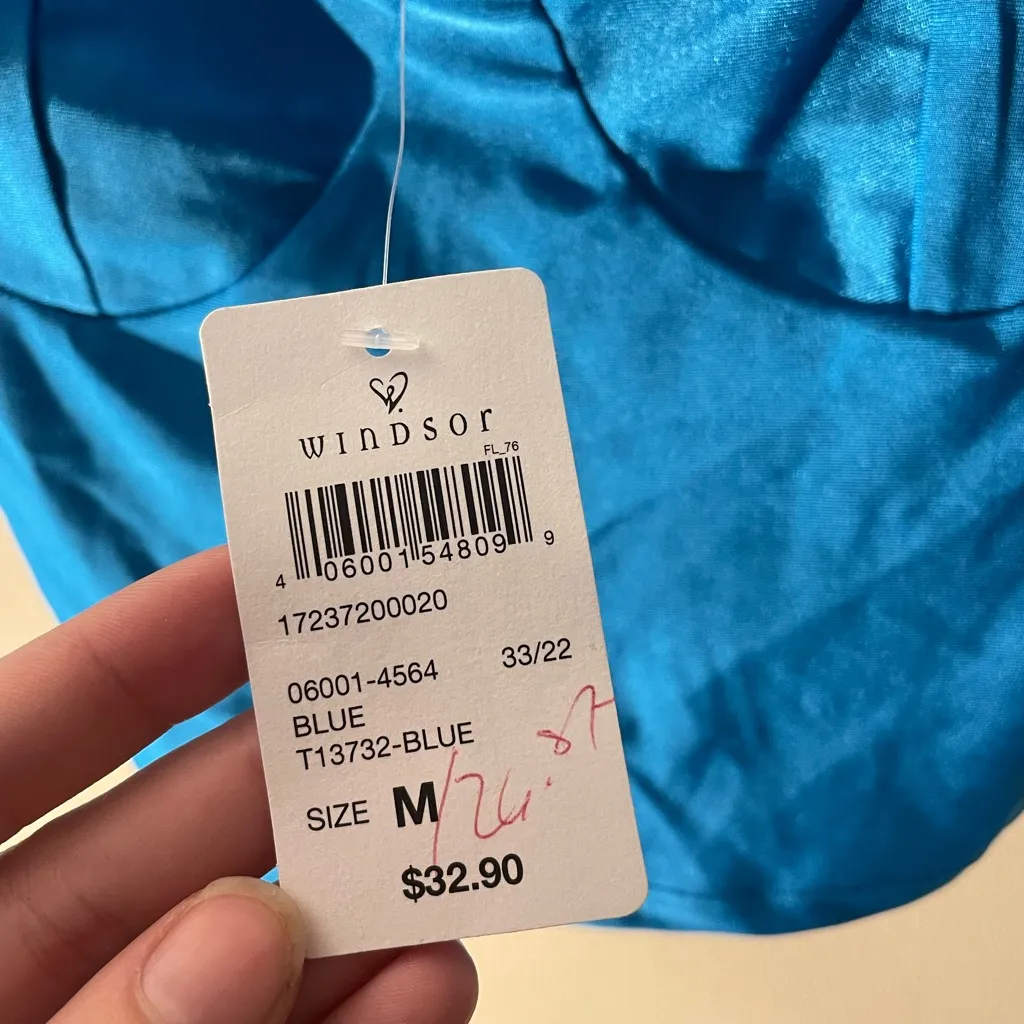 NWT-Windsor rhinestone tie strap bustier top - Image 6