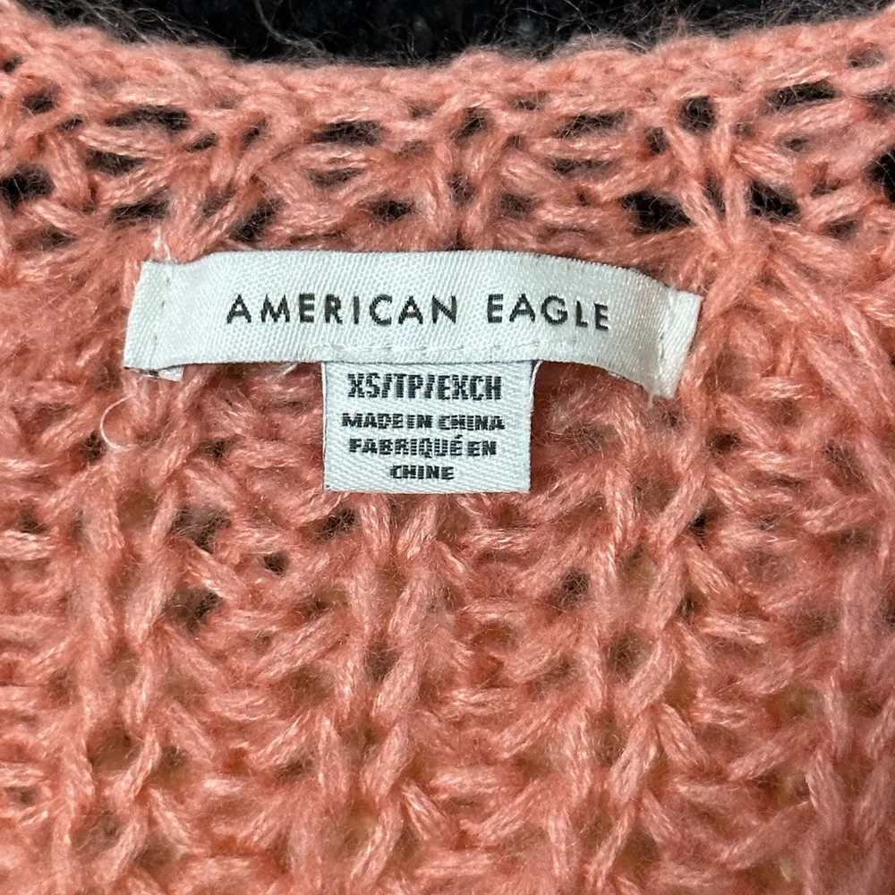 American Eagle Striped V-Neck Oversized Sweater - Image 5