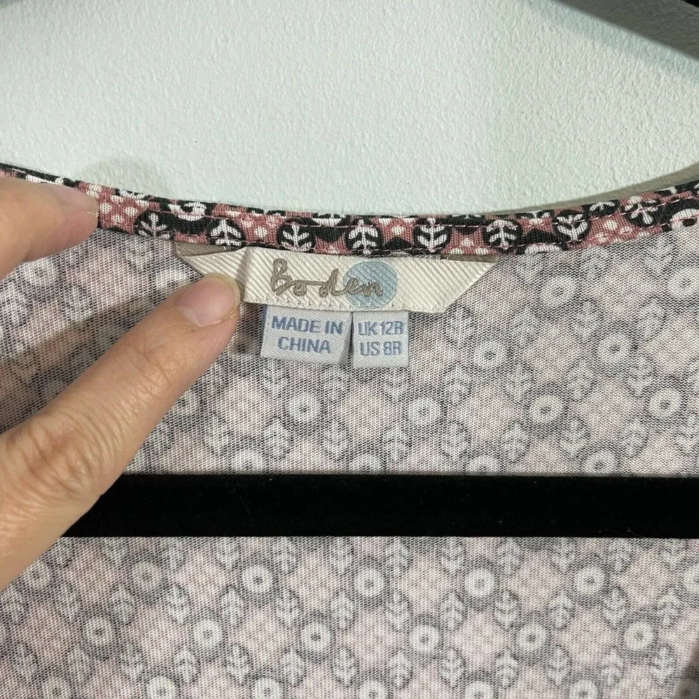 Boden Women's Graphics Faux Wrap V - Image 4