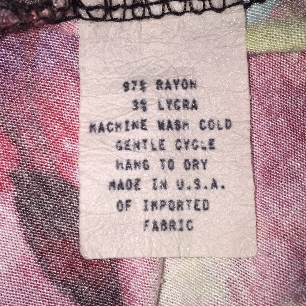 Stretchy Tropical Floral Salaam Skirt Size XS - Image 7