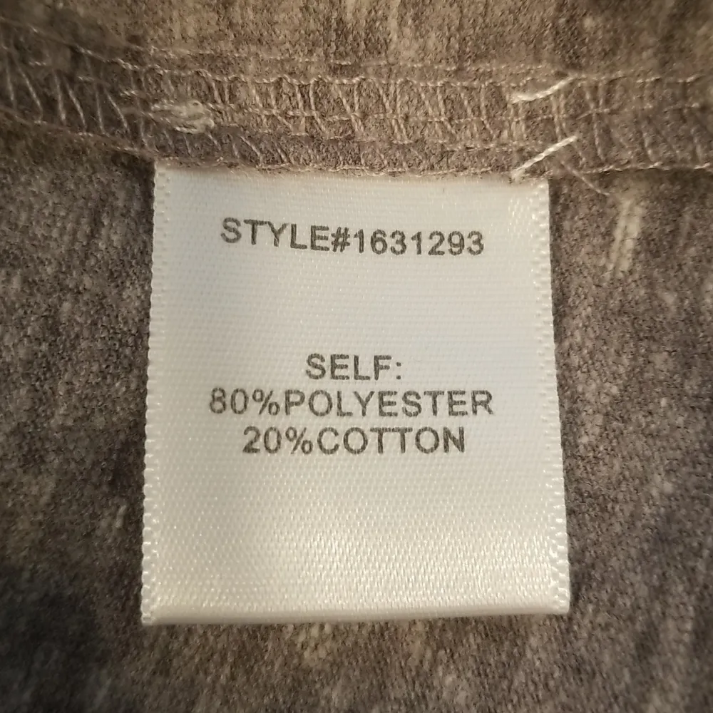 💕CURRENT AIR💕 Cap Sleeve Silver Chain Collar Detail Tee ~ Gray Medium M NWT - Image 9