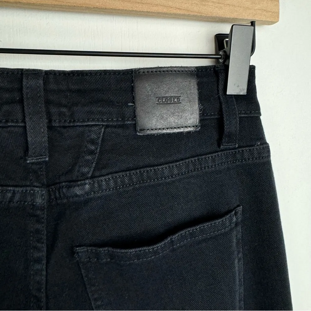 Closed Denim Lizzy Skinny Jeans Sz 24 Two Tone Black Blue Side Stripe - Image 16