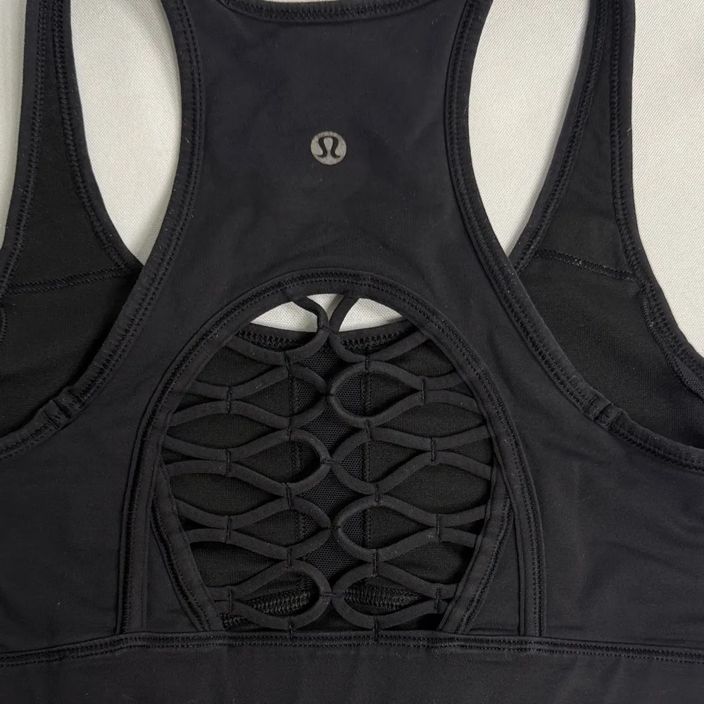 Lululemon Athletica Classic Black Sports Bra - Image 3
