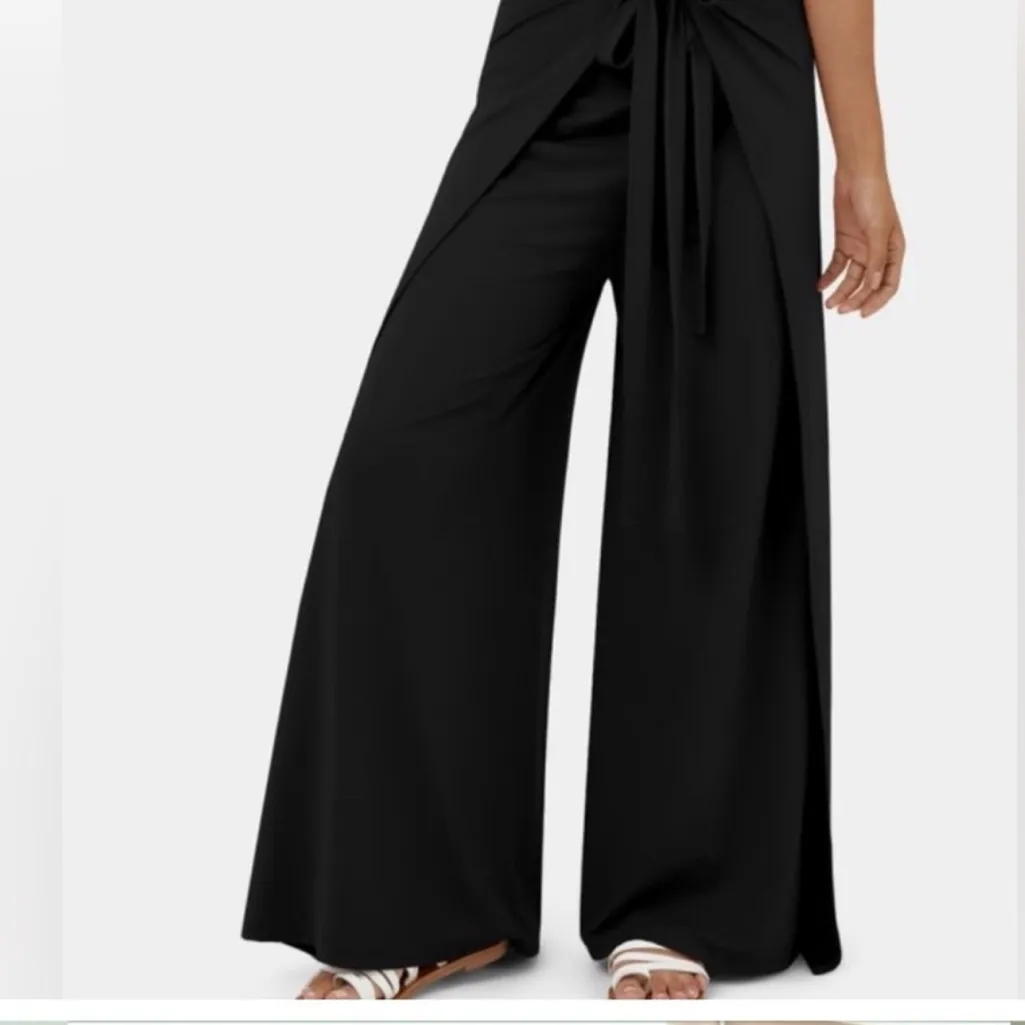 Halara 2-Ways-To-Wear Jumpsuit & Palazzo Pants NWT Tapshoe Black - Image 7