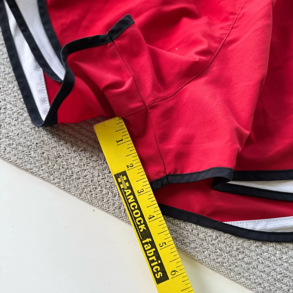 Nike Red Black White Dri Fit Running Shorts Size Small - Image 5