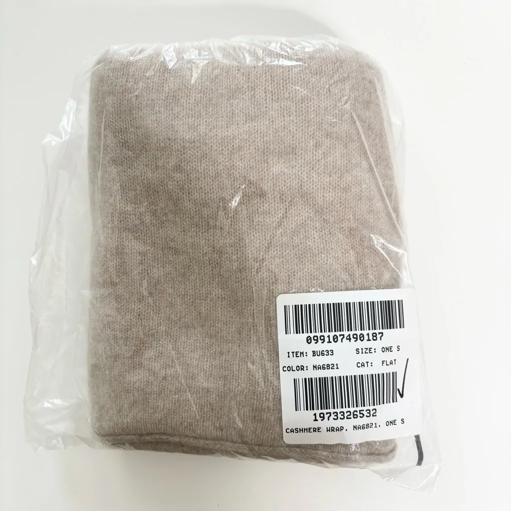 J. Crew Cashmere Wrap Heather Stone - Image 2