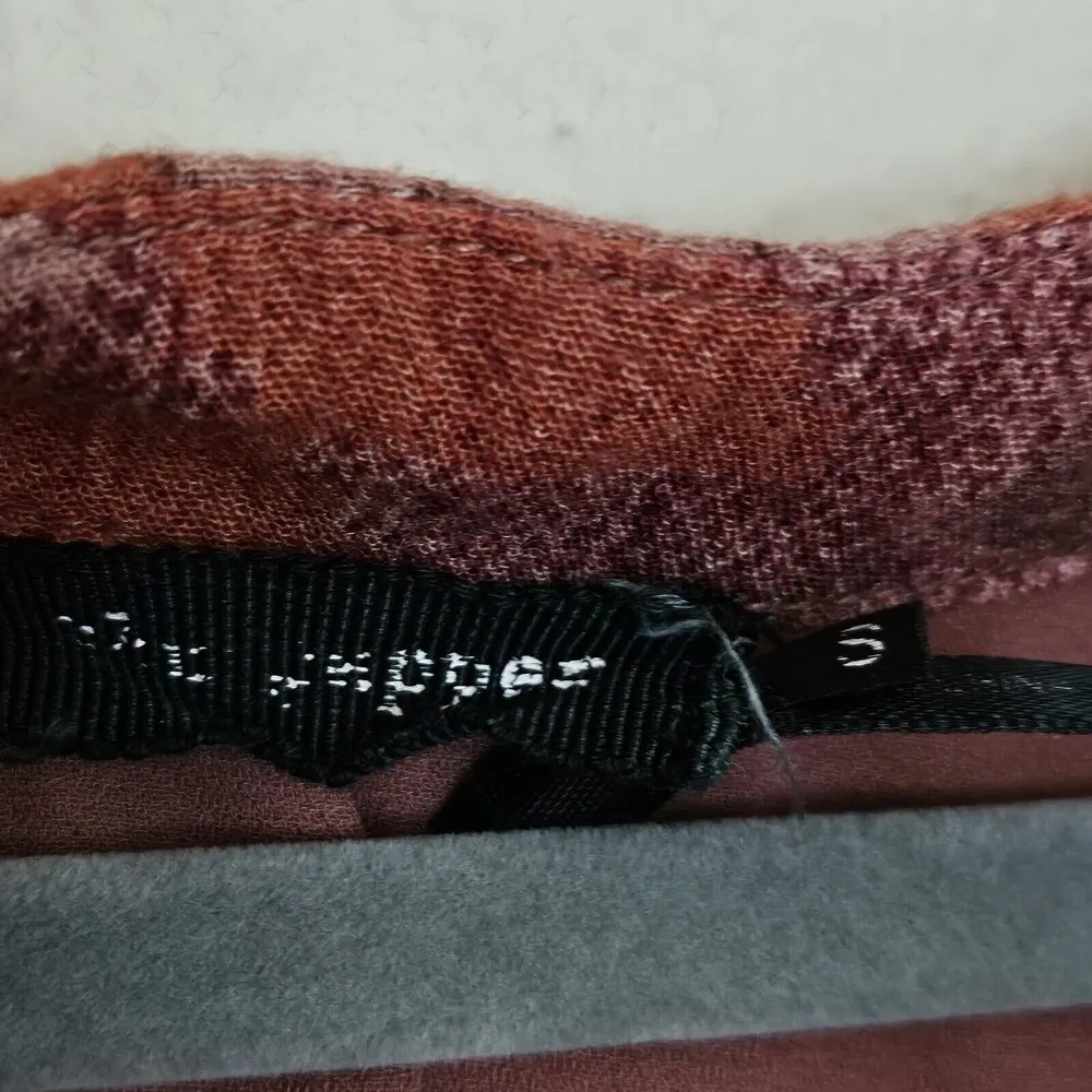 Blu Pepper Lace Up Aztec Print Womens Size S Western Boho Long Sleeves Red Brown - Image 7