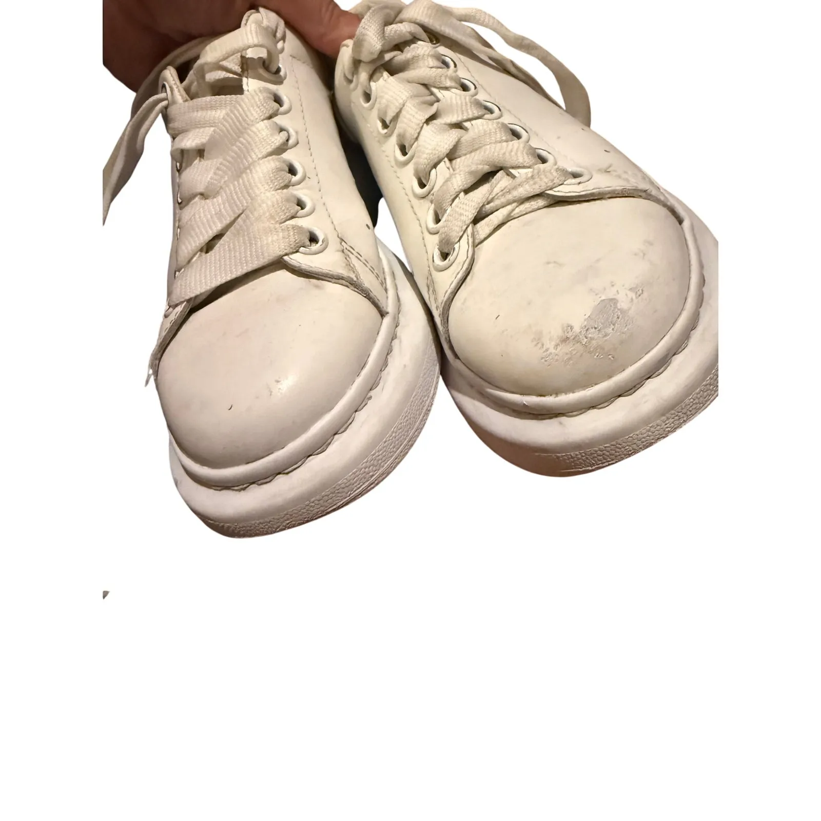 Alexander McQueen Oversized Rhinestone Sneakers Women’s Size 37 US 7 - Image 11