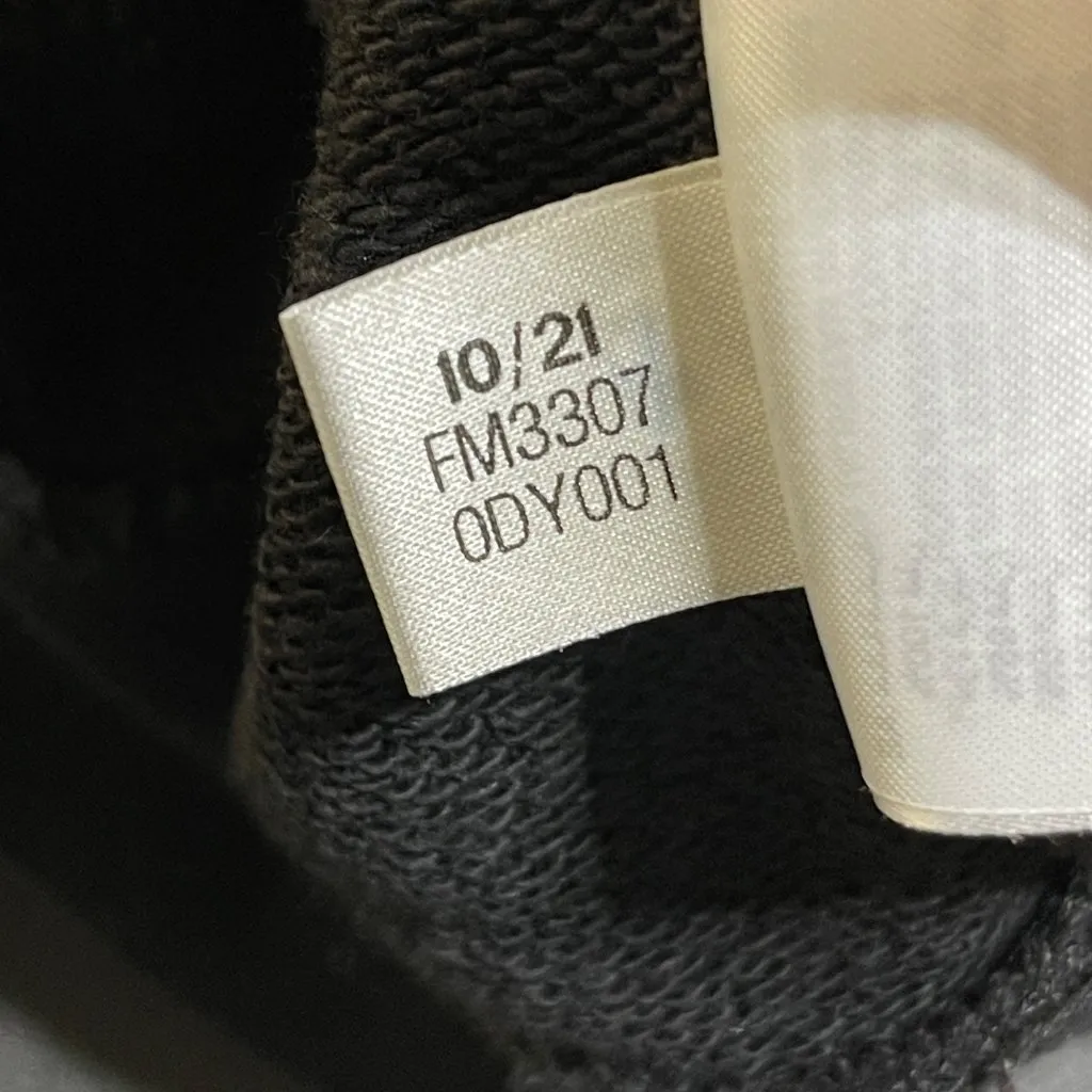 Adidas Trefoil Hoodie Sweatshirt Black White Logo S Small Women's - Image 7