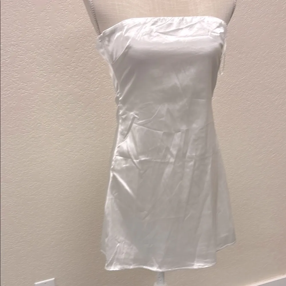 Princess Polly Shaya Strapless Mini Dress in White Size 4 - Image 4