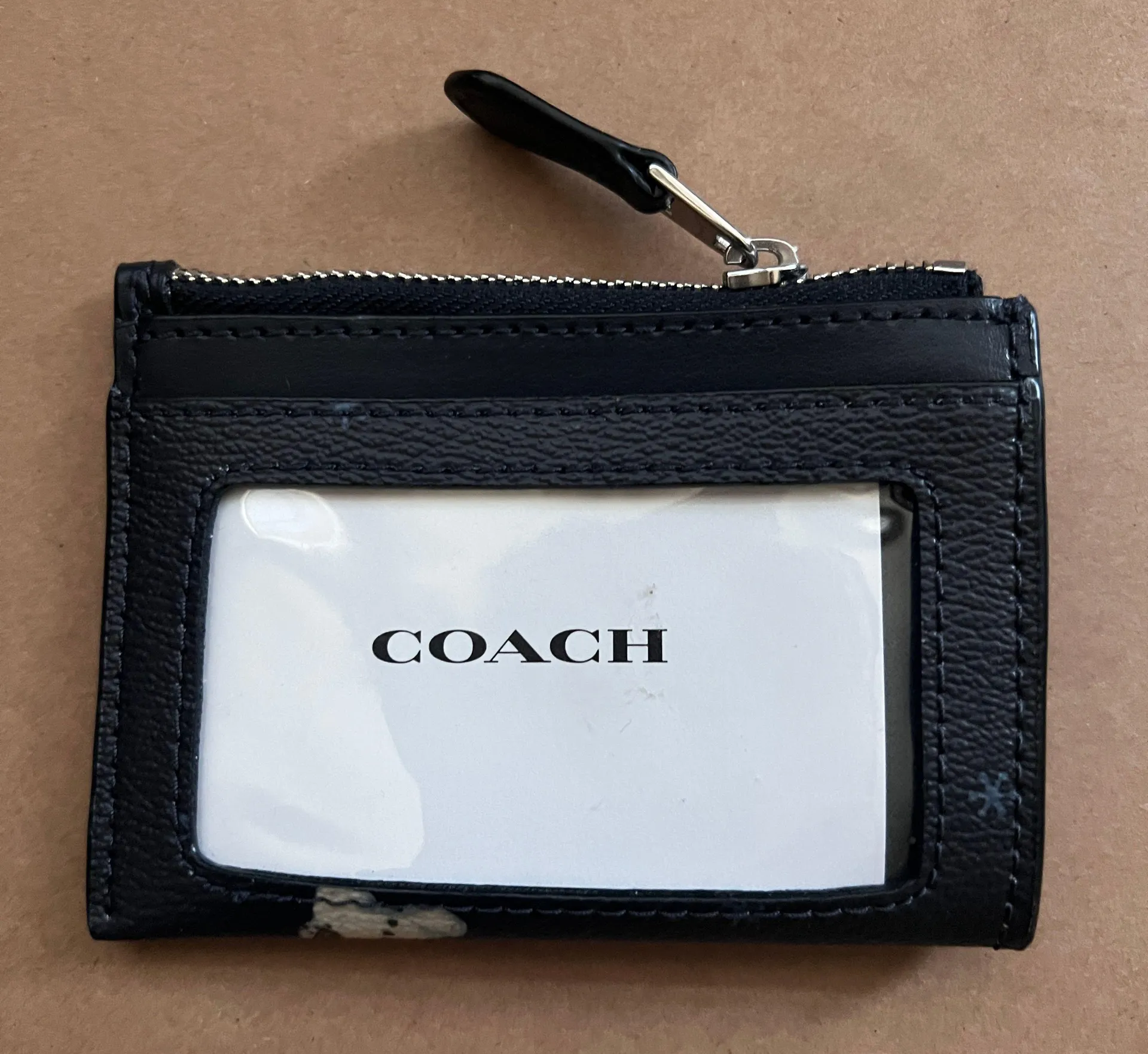 Coach Mini Skinny Id Case With Snowman Print c7680 - Image 2