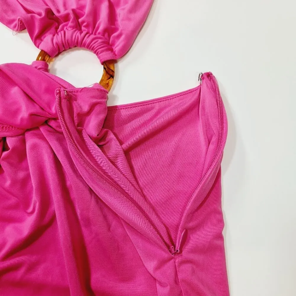 Lovers and Friends Encore Dress in Deep Pink Small - Image 7