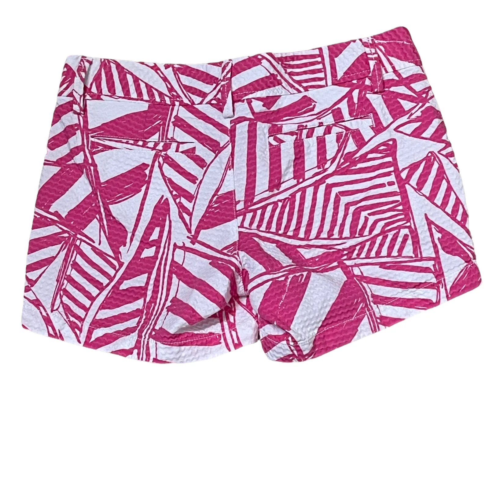 Lilly‎ Pulitzer Womens The Callahan Short Size 0 Pink White Floral 5" Inseam - Image 6