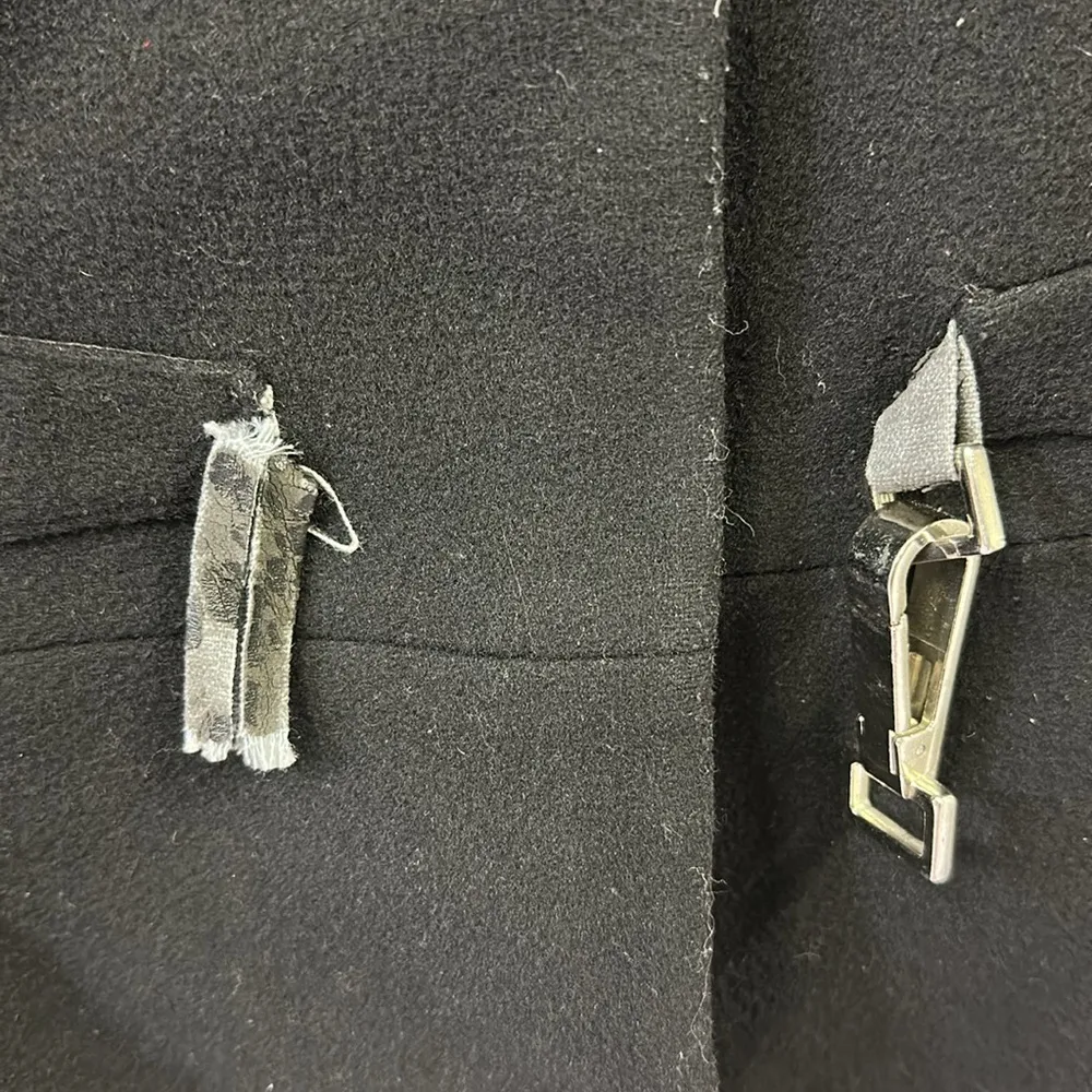 Wool And Cashmere Vintage Larry Levine 3 Quarter Sleeve Peacoat Size 10 Medium - Image 11